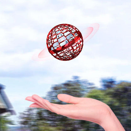 Куля літаюча FLYING SPINNER, Червона / Сяючий бумеранг спіннер USB з LED підсвічуванням