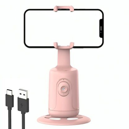Розумний смарт-штатив P01 з датчиком руху 360°, Рожевий / Монопод для телефону з акумулятором / Штатив для блогерів