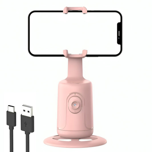 Розумний смарт-штатив P01 з датчиком руху 360°, Рожевий / Монопод для телефону з акумулятором / Штатив для блогерів