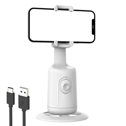 Розумний смарт-штатив P01 з датчиком руху 360°, Білий / Монопод для телефону з акумулятором / Штатив для блогерів