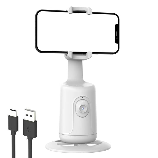 Розумний смарт-штатив P01 з датчиком руху 360°, Білий / Монопод для телефону з акумулятором / Штатив для блогерів
