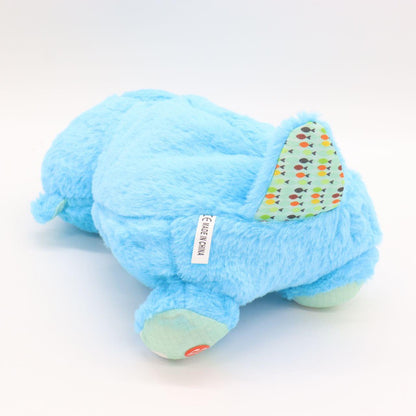 М'яка іграшка нічник з функцією дихання від батарейок, «Видра» 33,5см, Блакитний / Дитячий нічник / Нічник іграшка