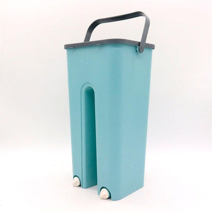 Комплект швабра та відро з самовіджимом Scratch Cleaning Mop, Бірюзова / Набір для збирання / Швабра ледарка