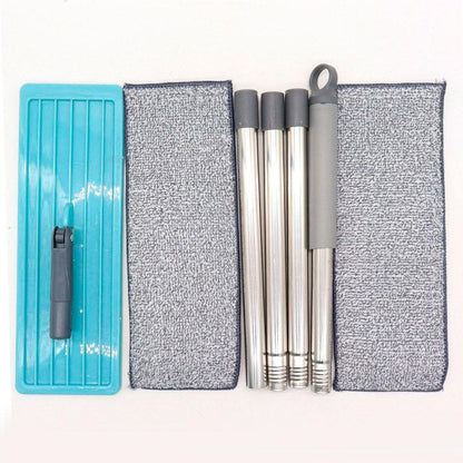 Комплект швабра та відро з самовіджимом Scratch Cleaning Mop, Бірюзова / Набір для збирання / Швабра ледарка