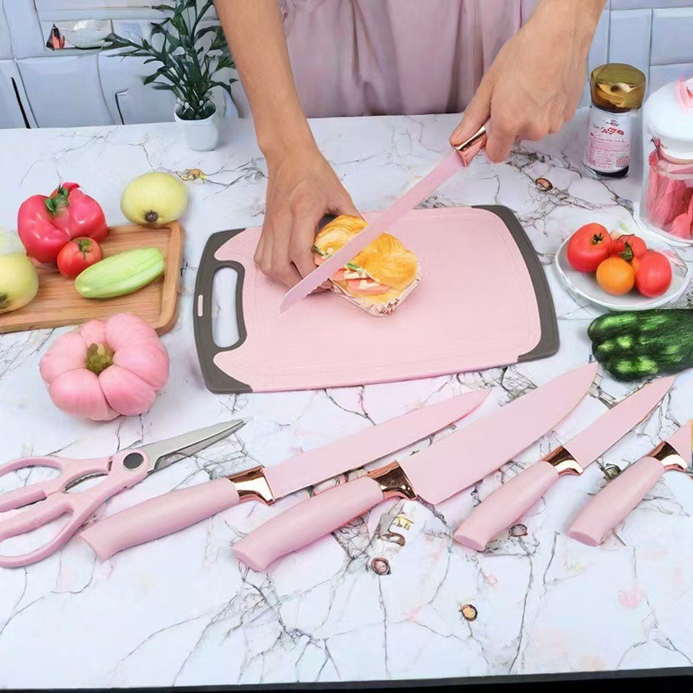 Набір кухонного приладдя, 19 предметів Kitchen Set, Рожевий / Силіконовий набір для кухні