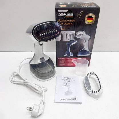 Ручний відпарювач для одягу Zepline ZP-204, 2500 Вт, 300 мл, синій / Вертикальний відпарювач