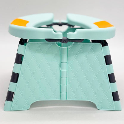 Переносний складний дитячий горщик, Чорна бірюза / Дитячий дорожній складний горщик