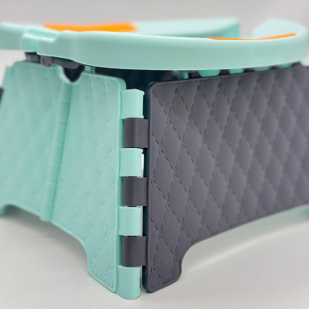 Переносний складний дитячий горщик, Чорна бірюза / Дитячий дорожній складний горщик