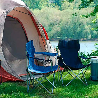 Стілець туристичний розкладний до 100 кг (80×76×50см) / Складаний стілець, крісло для походів у чохлі
