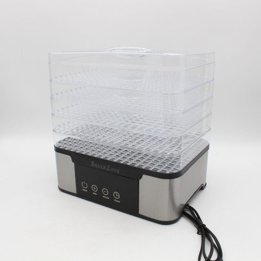 Сушарка для фруктів та овочів 5 ярусів Silver Love RB-912 / Дегідратор / Електросушарка для фруктів