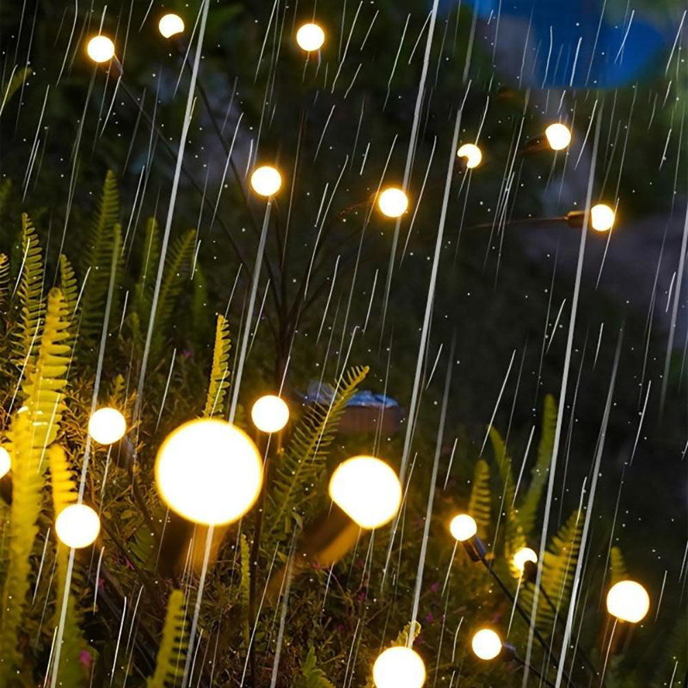 Садовий світильник на сонячній батареї 70см, 8 LED, Чорний / Газонний ліхтар для саду / Вуличний світильник у ґрунт
