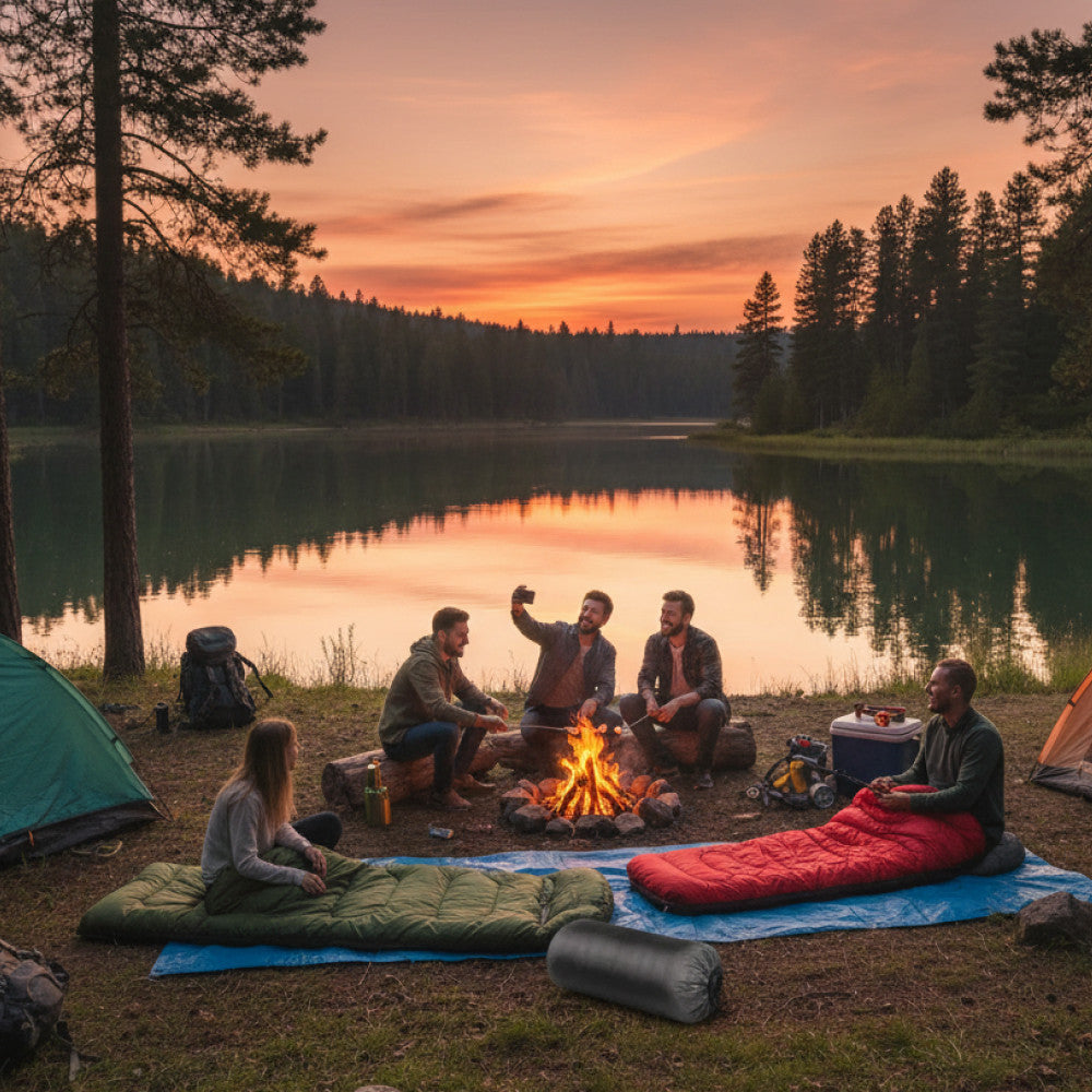 Спальний мішок до -15 °C, 210х72 см + чохол, Зелений / Зимовий спальний мішок / Спальник / Зимовий спальник