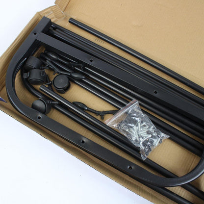 Подвійна вішалка для одягу на 2 полиці 150х110х57 см, YP-610 / Підлогова стійка для одягу та взуття