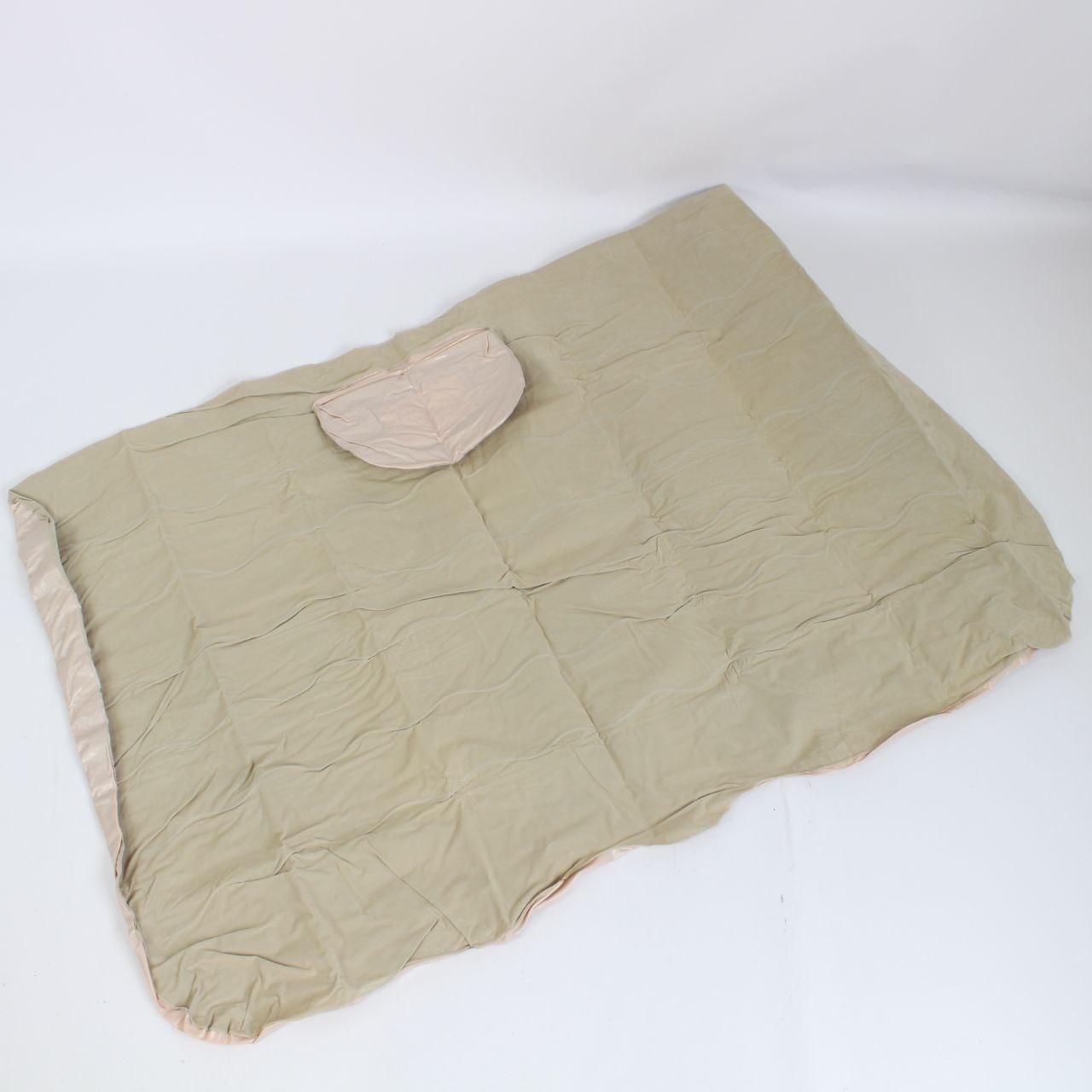 Матрац на заднє сидіння 135x80см + насос, Бежевий / Надувний матрац в машину / Ліжко-матрац