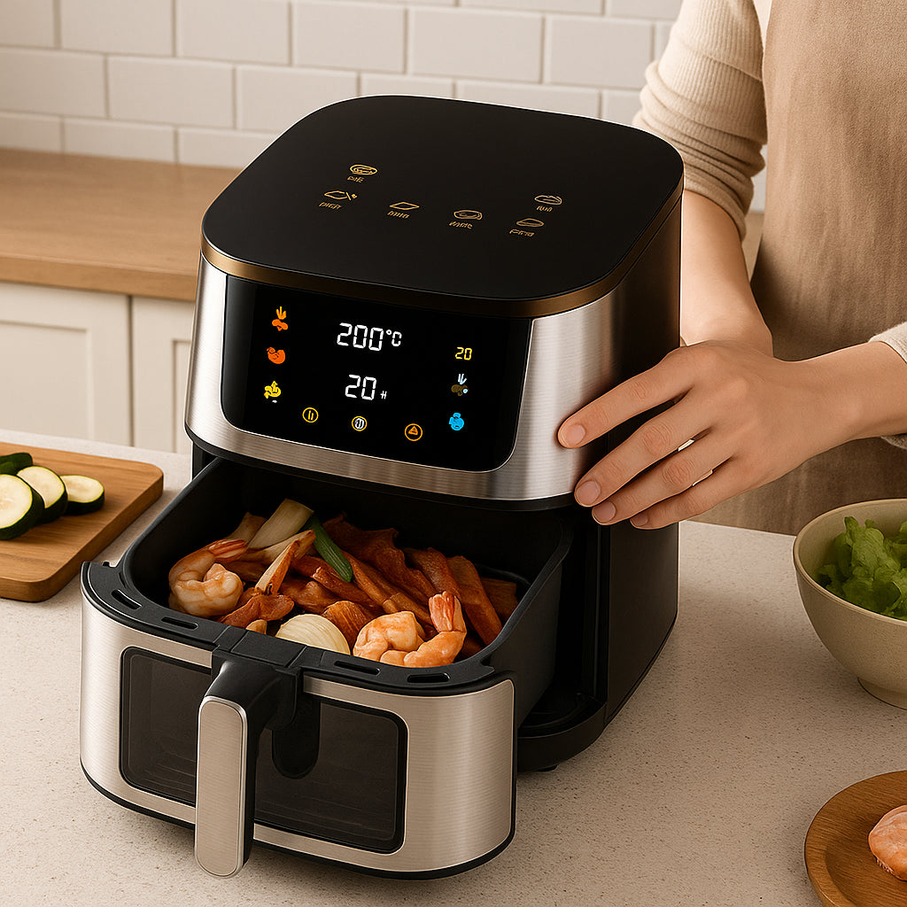 Аерофритюрниця, 10л, 4200Вт, TK00247 / Аерогриль / Мультипіч / Фритюрниця безмасляна