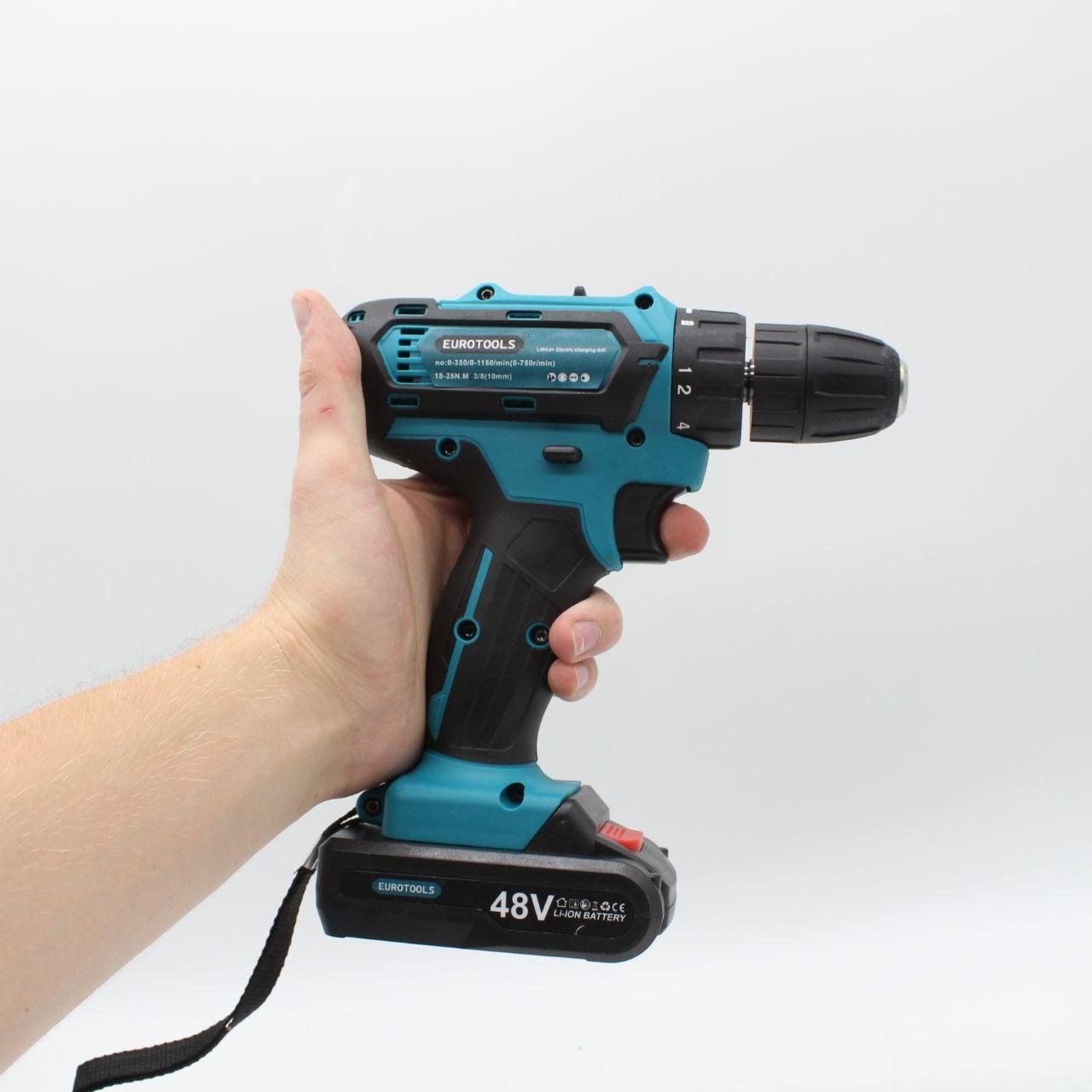 Шуруповерт з набором біт та свердлів + 2 акумулятори 24V в кейсі / Акумуляторний шуруповерт дриль