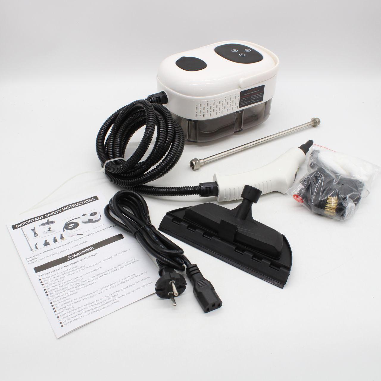 Багатофункціональний пароочисник + 7 насадок, 1,2л, 2500Вт / Ручний пароочисник для прибирання