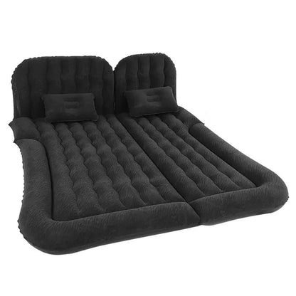 Автомобільний надувний матрац 180х130см з подушками та насосом, Чорний / Надувний матрац в машину