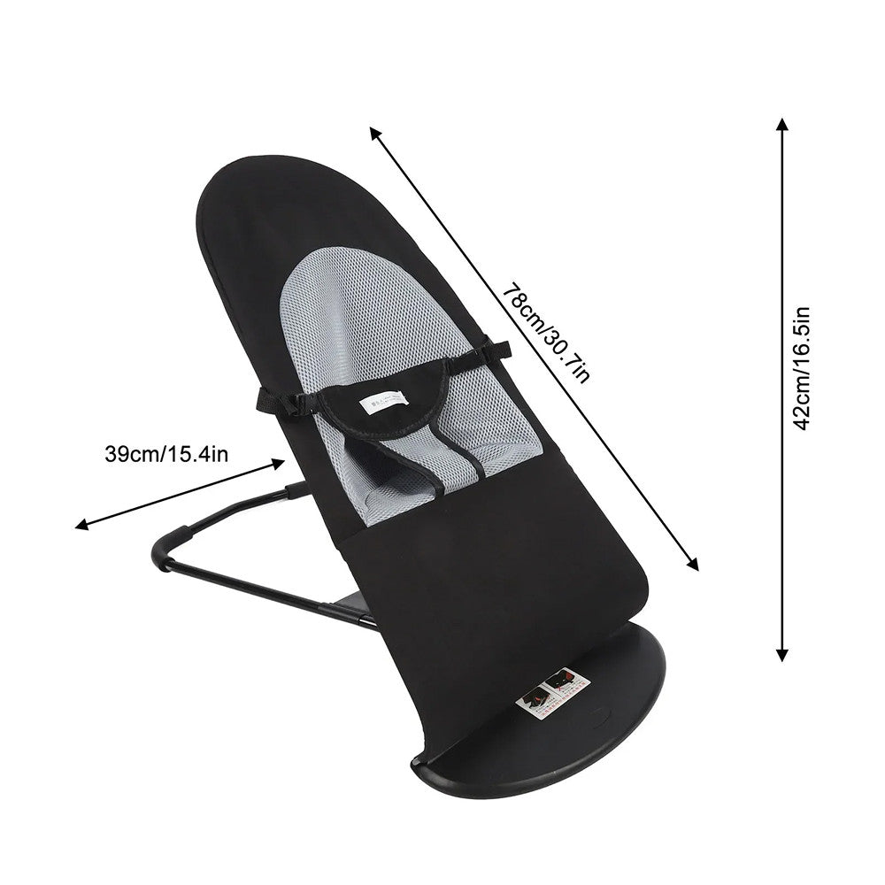 Дитячий шезлонг качалка до 13кг, 78×42×39см / Дитяче крісло качалка / Шезлонг для немовлят