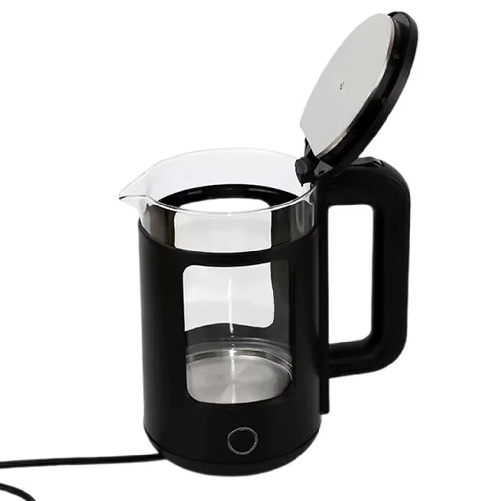 Скляний електрочайник з підсвічуванням, 2.3л, 1500Вт, Su Tai ST-2078, Чорний / Електричний чайник дисковий