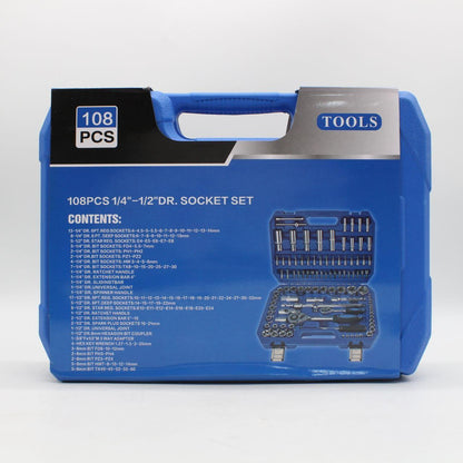 Набір інструментів 108 предметів у кейсі, TM-110 / Набір ключів для машини / Інструменти для авто