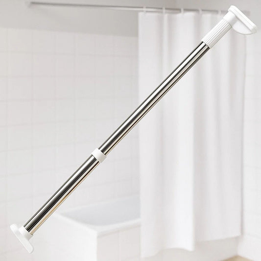 Телескопічний карниз для ванної 150-280 см "Розсувний" / Труба телескопічна між стінами / Хромований карниз