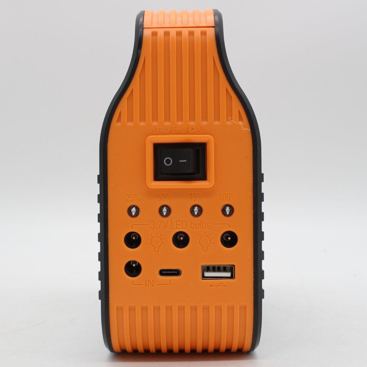 Сонячна зарядна станція-ліхтар із PowerBank + 2 лампочки, COBA CB-999B, Помаранчевий / Ліхтар акумуляторний