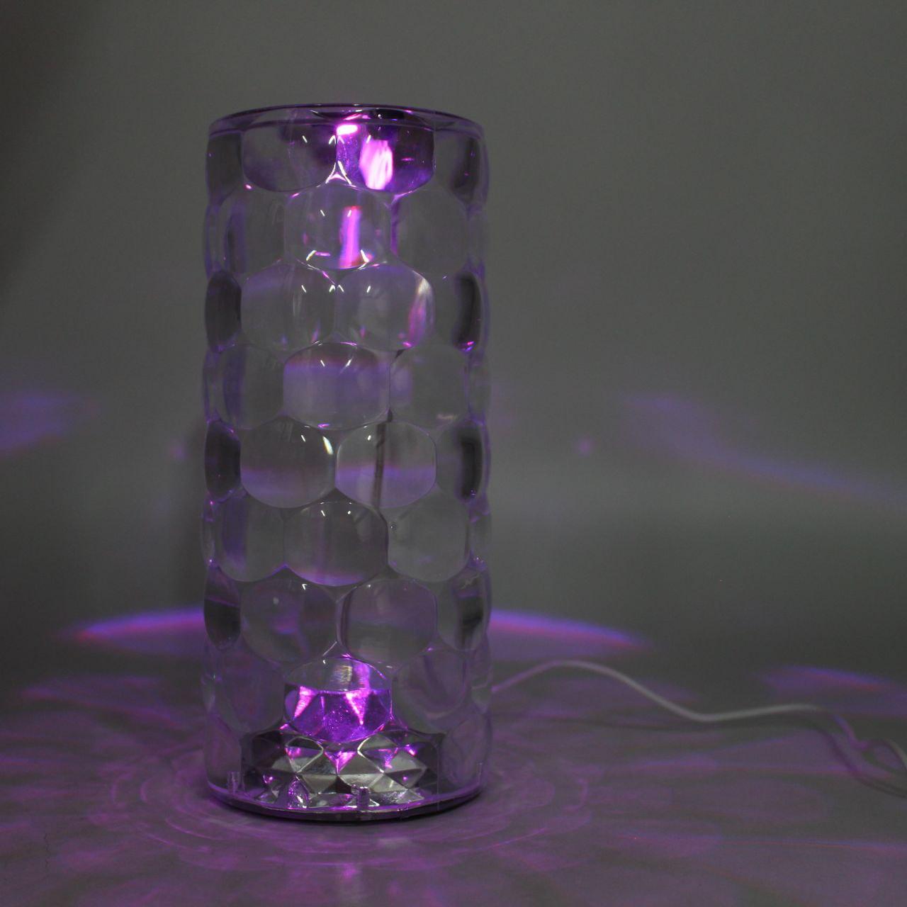 Настільна LED лампа з RGB та USB, 8х18см, AT-D94-A / Акумуляторний нічник / Настільний світильник / Лампа нічник