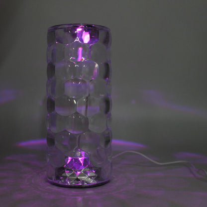 Настільна LED лампа з RGB та USB, 8х18см, AT-D94-A / Акумуляторний нічник / Настільний світильник / Лампа нічник