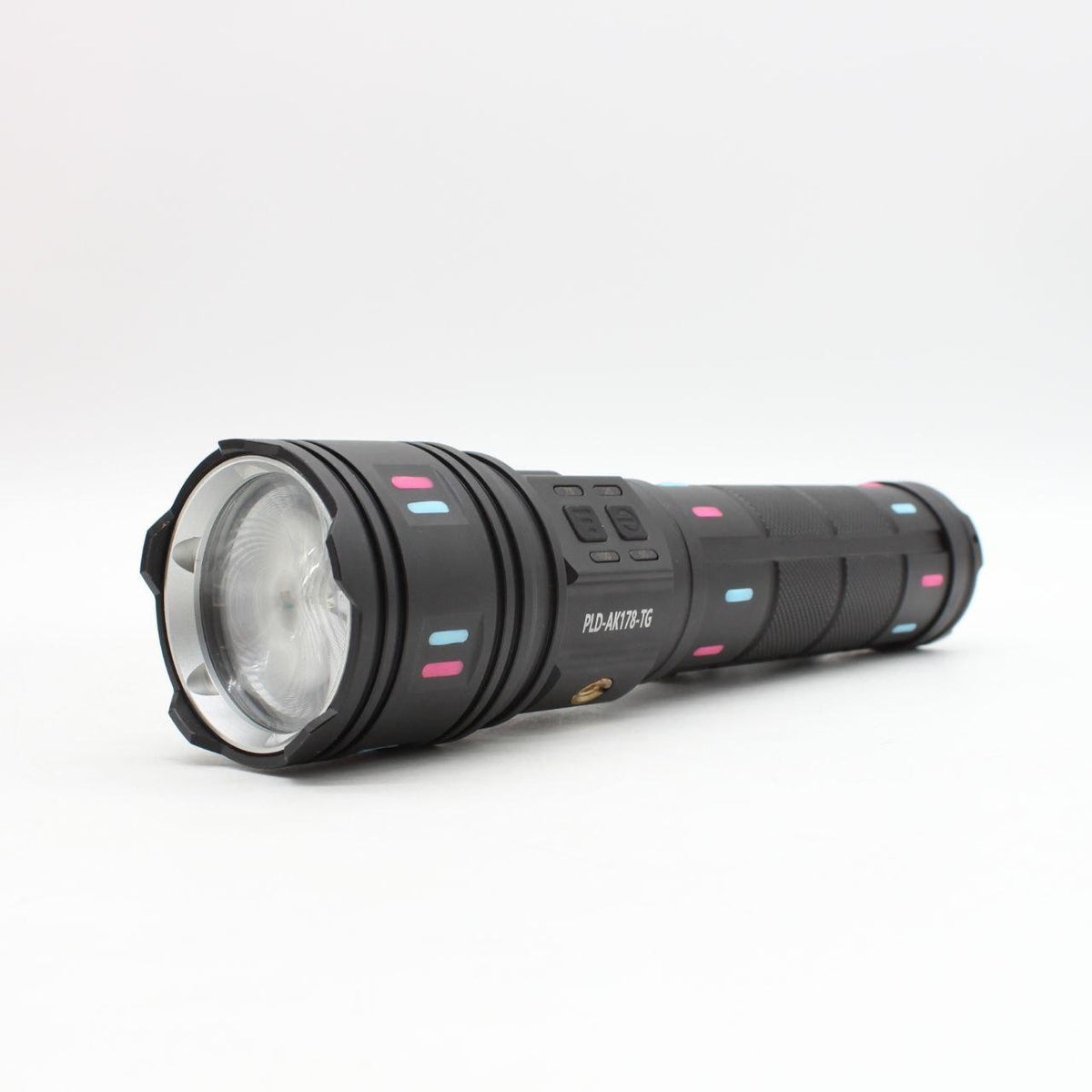 Акумуляторний ліхтар ручний 8x18650, від USB, Power bank, Zoom, AK178, Чорний / Світодіодний ліхтар / Ручний ліхтар