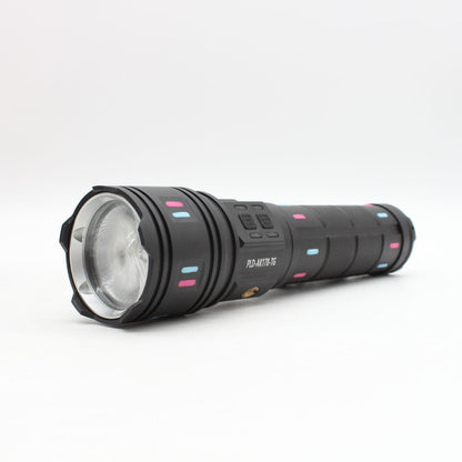 Акумуляторний ліхтар ручний 8x18650, від USB, Power bank, Zoom, AK178, Чорний / Світодіодний ліхтар / Ручний ліхтар