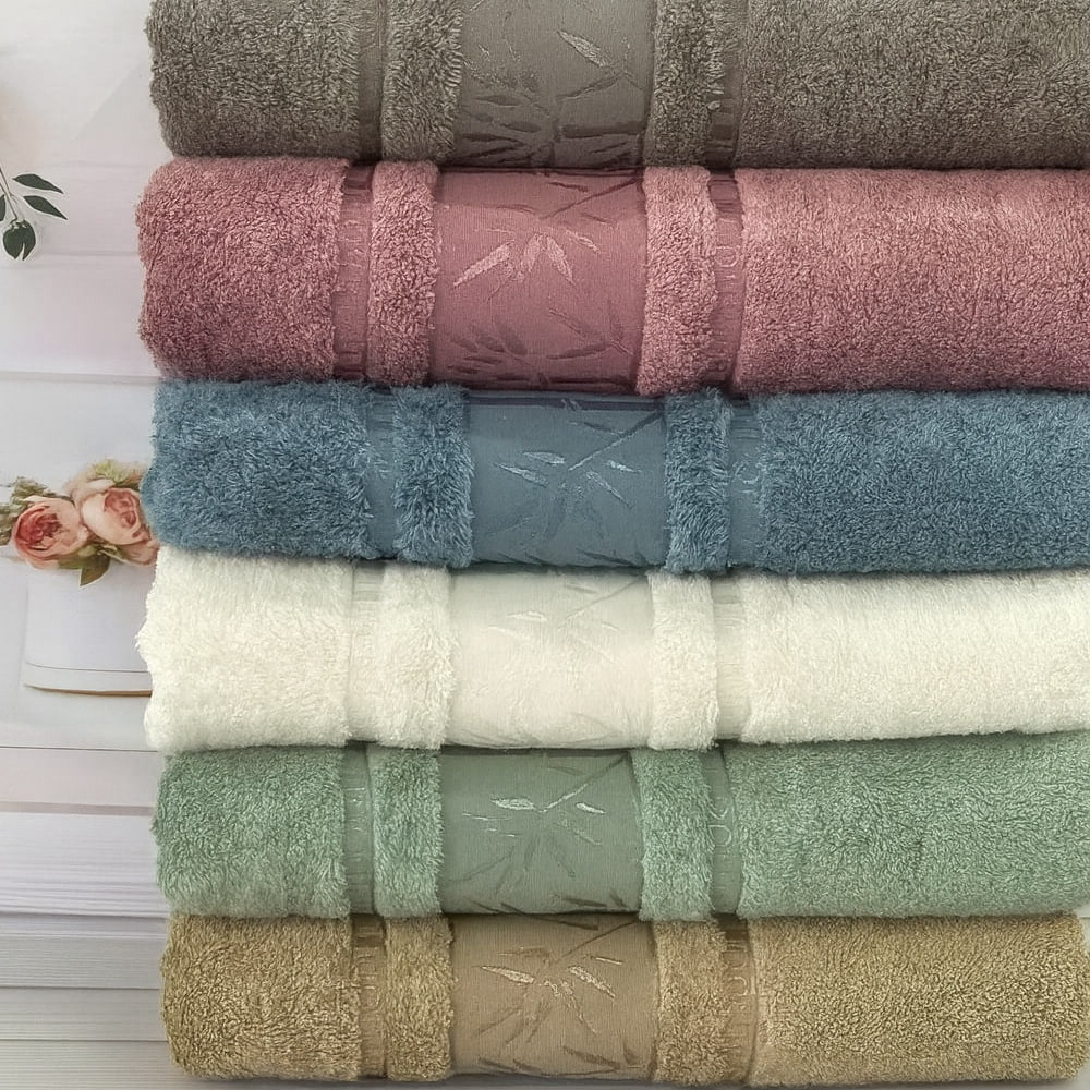 Бамбукові рушники 70х140см, 6шт/уп, Bamboo Sweet Dream / Набір рушників / Рушники банні