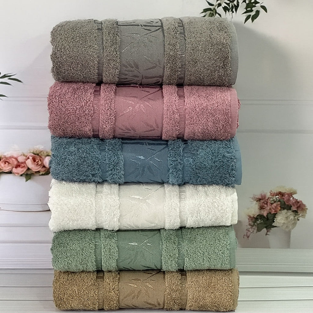 Бамбукові рушники 70х140см, 6шт/уп, Bamboo Sweet Dream / Набір рушників / Рушники банні