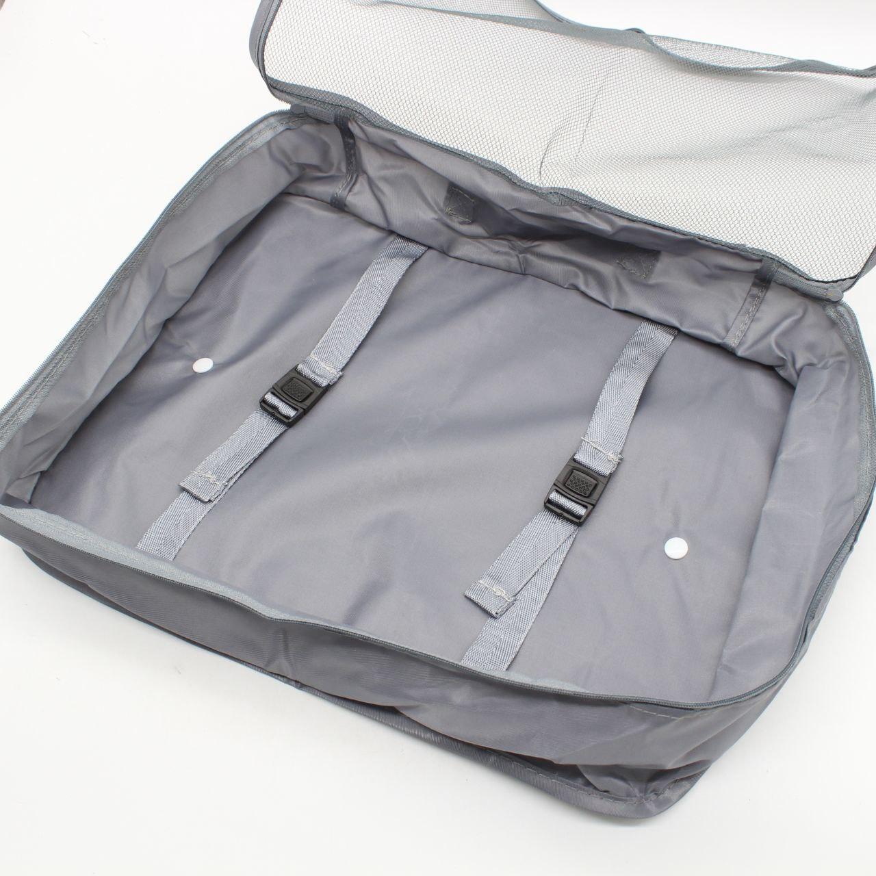 Набір дорожніх органайзерів 8 шт, Сірий / Дорожній набір органайзерів / Організатори для подорожей