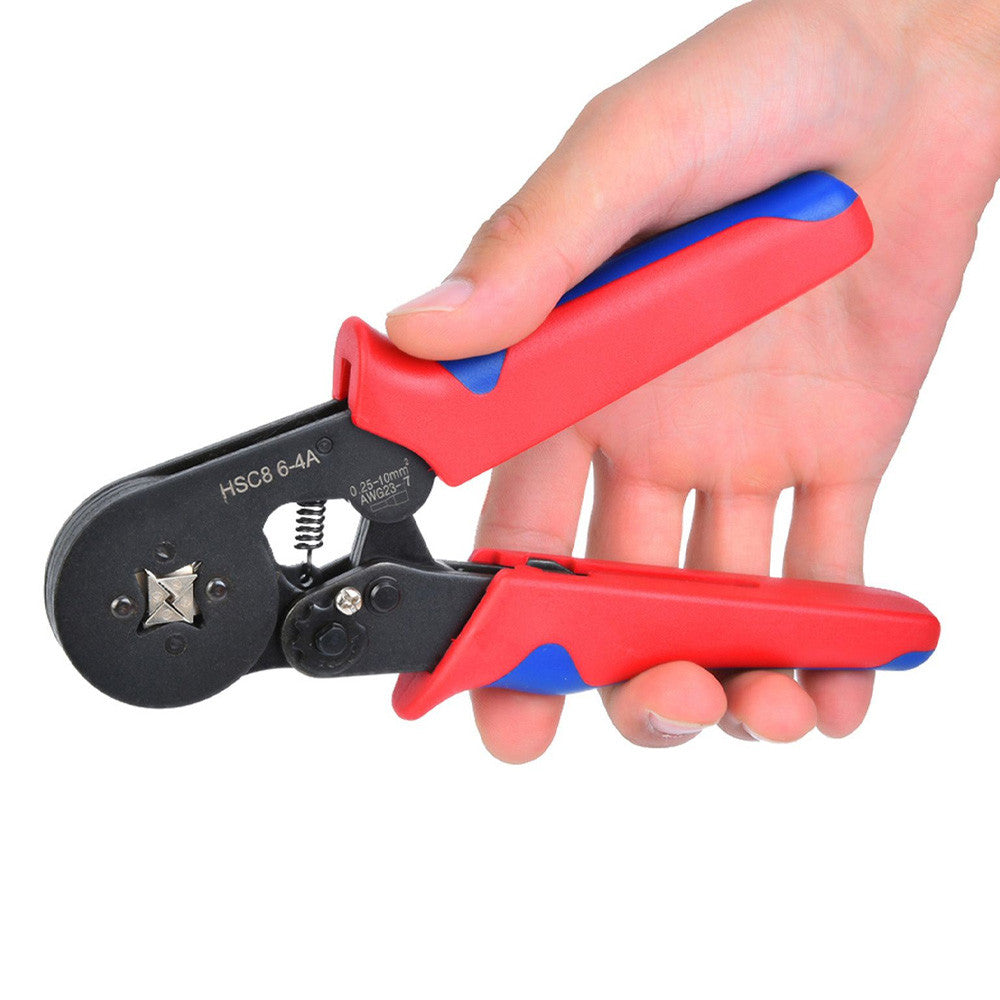 Кримпер-кліщі для обтиску + 2000 наконечників, 0,25-6мм², HSC8 6-6 / Обтиск для проводів / Обтискні щипці