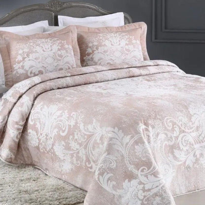 Покривало з наволочками, 270x260см, Pepper Home Eva Pink / Комплект покривало + наволочки
