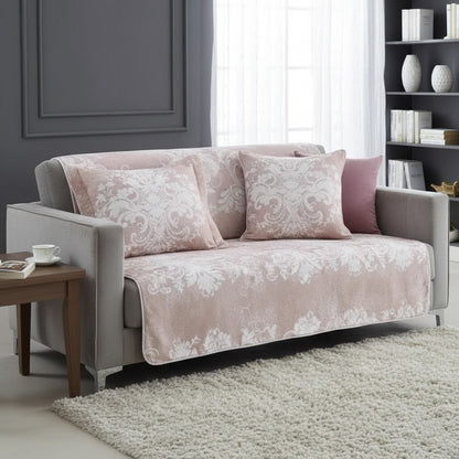Покривало з наволочками, 270x260см, Pepper Home Eva Pink / Комплект покривало + наволочки