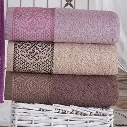 Махрові рушники 70х140см, 6шт/уп, Sweet dream Motif / Рушники бавовняні / Набір рушників банних
