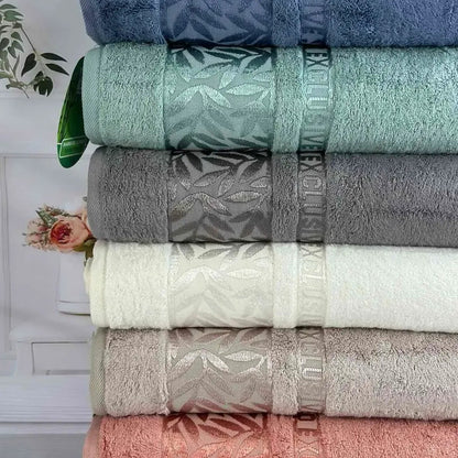 Бамбукові рушники, 6 шт/уп., 50x90 см., Cestepe Bambuk Cherry / Комплект бамбукових рушників / Набір рушників