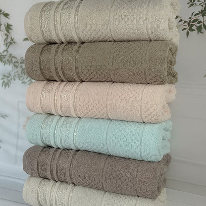 Рушники махрові 50х90см, Cestepe Lux cotton Senfoni / Набір коттонових рушників для рук та обличчя
