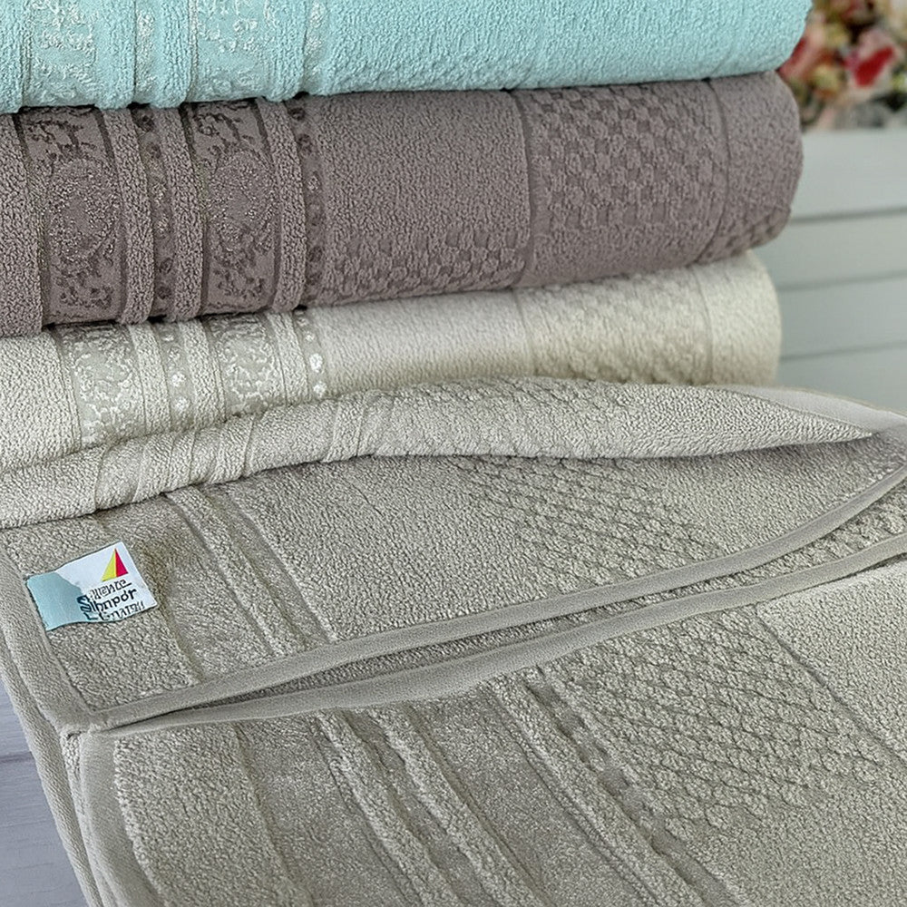 Рушники махрові 50х90см, Cestepe Lux cotton Senfoni / Набір коттонових рушників для рук та обличчя