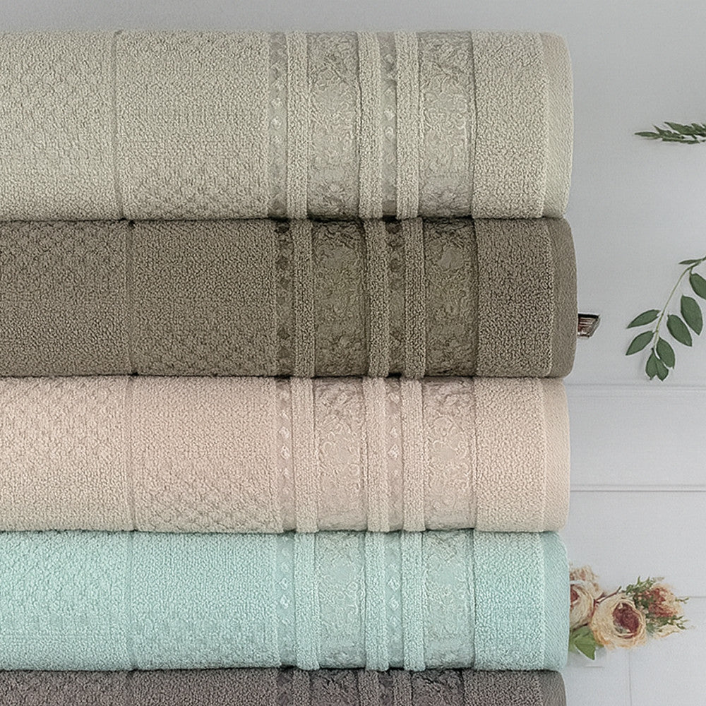 Рушники махрові 50х90см, Cestepe Lux cotton Senfoni / Набір коттонових рушників для рук та обличчя
