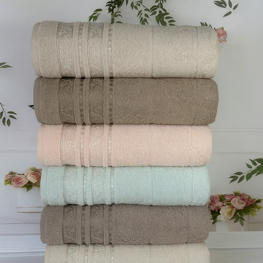 Рушники махрові 50х90см, Cestepe Lux cotton Senfoni / Набір коттонових рушників для рук та обличчя