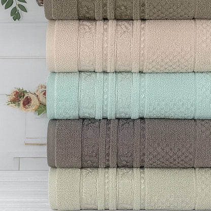 Рушники махрові 50х90см, Cestepe Lux cotton Senfoni / Набір коттонових рушників для рук та обличчя