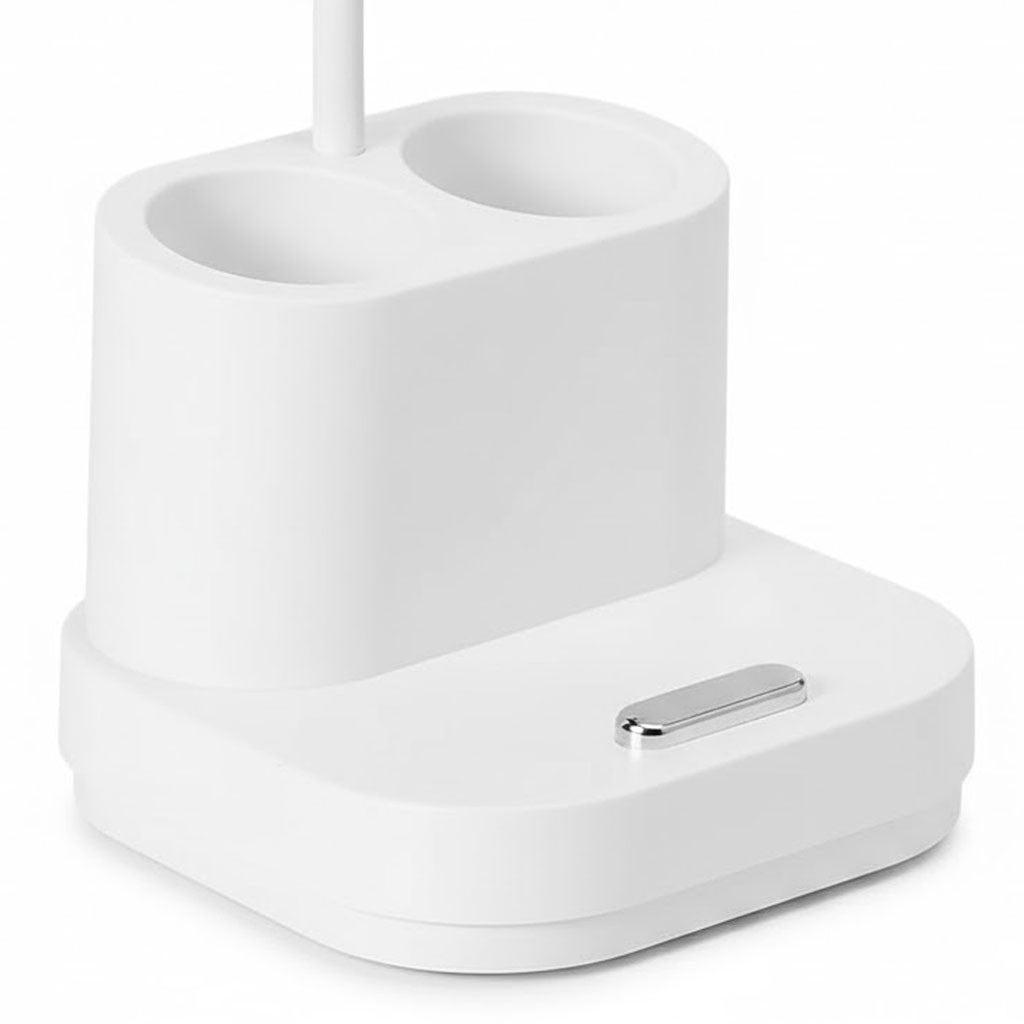 Настільна лампа на акумуляторі 10 Вт, 3 режими, USB, BL-1957, Білий / Світлодіодна лампа на гнучкій ніжкці / LED-лампа настільна