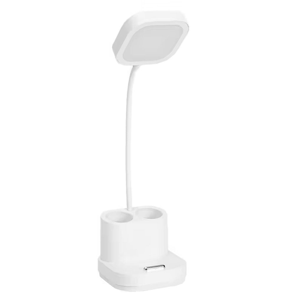 Настільна лампа на акумуляторі 10 Вт, 3 режими, USB, BL-1957, Білий / Світлодіодна лампа на гнучкій ніжкці / LED-лампа настільна