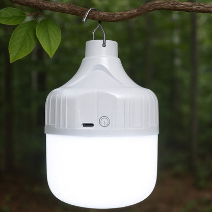 Акумуляторна лампа для кемпінгу з гачком 5Вт, USB, HY-701 / Переносний світильник на акумуляторі