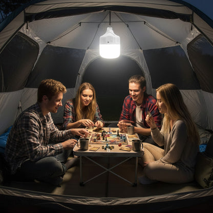 Акумуляторна лампа для кемпінгу з гачком 5Вт, USB, HY-701 / Переносний світильник на акумуляторі