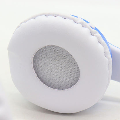 Бездротові навушники Котячі вушка VZV-23M, Сині / Дитячі навушники з підсвічуванням та мікрофоном