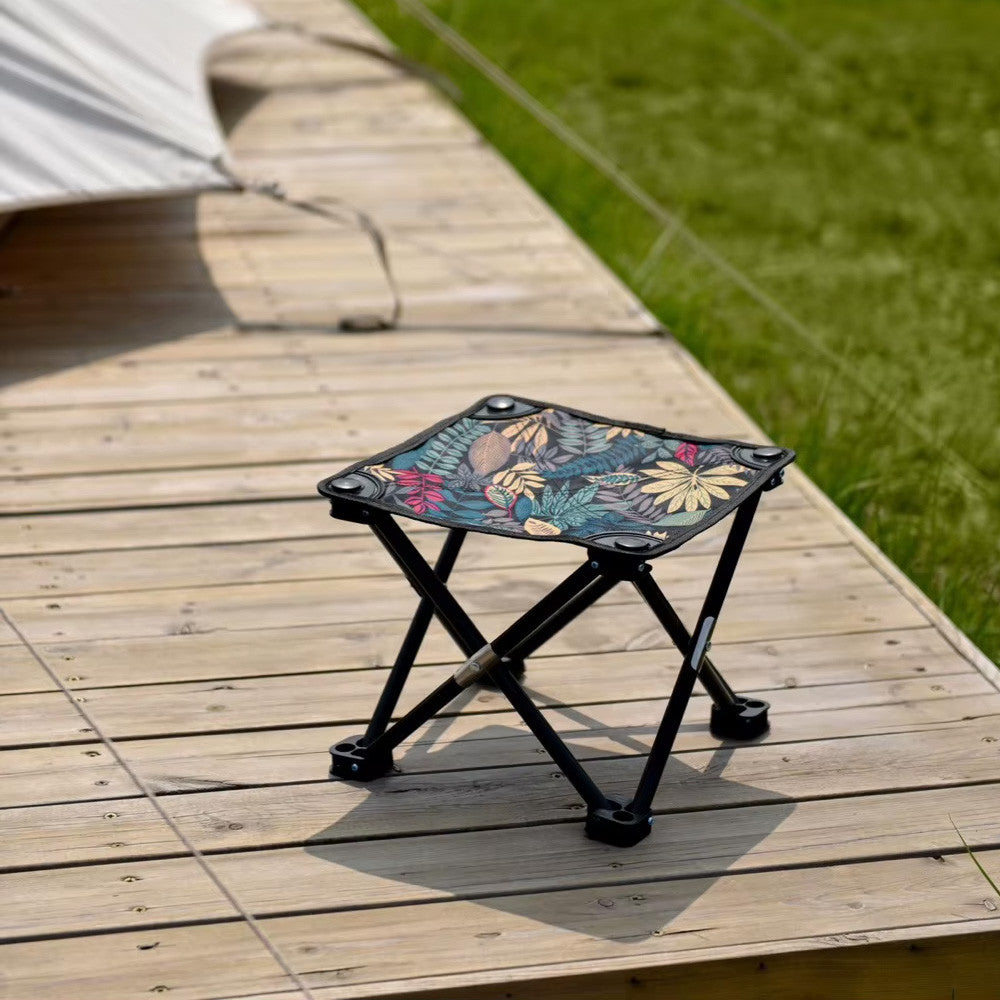 Складаний стільчик до 100кг, 29,4х29,4х23,4 см / Стілець похідний для риболовлі / Стілець для пікніка / Стілець для кемпінгу